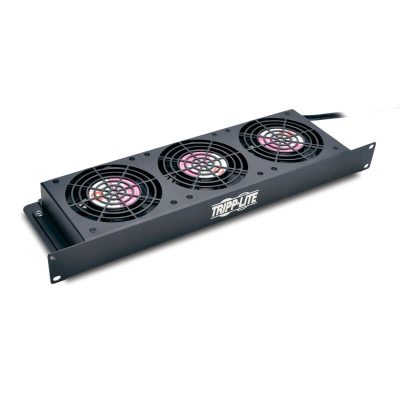 Tripp Lite SmartRack 1U Fan Tray, 3 120V High-Performance Fans, 210 CFM, 5-15P Plug