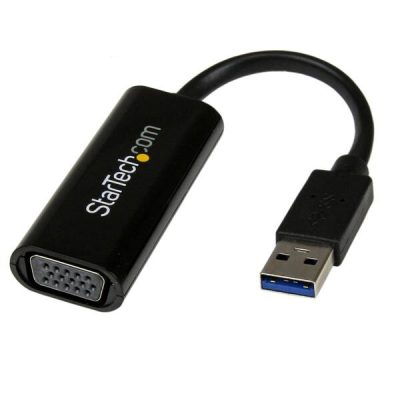 StarTech.com USB 3.0 to VGA Adapter, USB to VGA Monitor Converter for Windows, Slim (no support for macOS/ChromeOS/Linux) – TAA