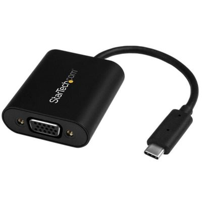 StarTech.com USB-C to VGA Adapter – with Presentation Mode Switch – 1920×1200