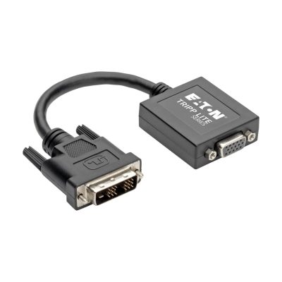 Tripp Lite P120-06N-ACT DVI-D to VGA Active Adapter Converter Cable, 1920×1200, 6-in. (15.24 cm)