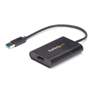 StarTech.com USB 3.0 to DisplayPort Adapter, USB DP Monitor Converter for Windows, 4K (no support for macOS/ChromeOS/Linux) – TA