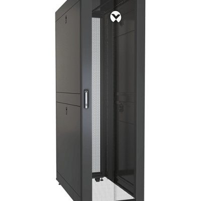 Vertiv VR3100SP rack cabinet 42U Freestanding rack Black, Transparent