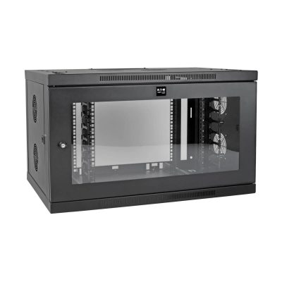 Tripp Lite SRW9UDPGVRT SmartRack 9U Low-Profile Switch-Depth-Plus Wall-Mount Mini Rack Enclosure, Wide, Acrylic Window