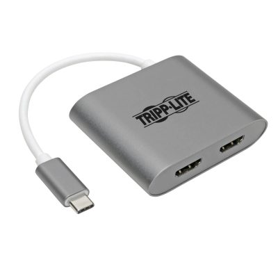 Tripp Lite U444-06N-2H-MST USB-C Adapter, Dual HDMI 4K MST Adapter (M/2xF), Gray