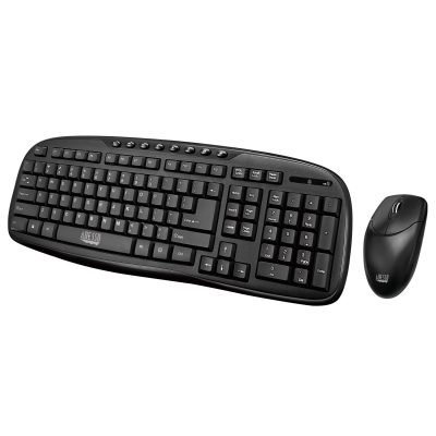 Adesso WKB-1330CB – 2.4 GHz Wireless Desktop Keyboard and Mouse Combo
