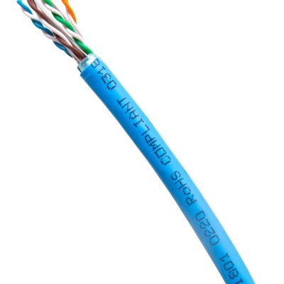 C2G 1000ft (304.8m) TAA-Compliant Cat6 Bulk Foil Shield (F/UTP) Ethernet Network Cable with Solid Conductors-Riser CMR -Rated –