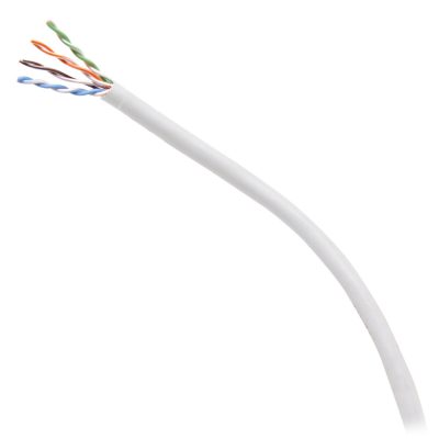 C2G 1000ft (304.8m) TAA-Compliant Cat6 Bulk Unshielded (UTP) Ethernet Network Cable with Solid Conductors-Plenum CMP-Rated – Wh