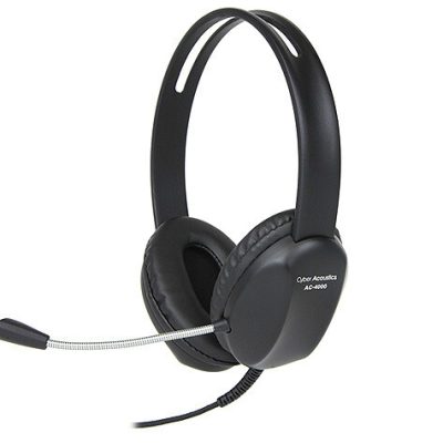 Cyber Acoustics AC-4000 headphones/headset Wired Head-band Black