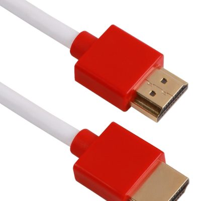 QVS 10ft, 2xHDMI HDMI cable 3 m HDMI Type A (Standard) Red, White