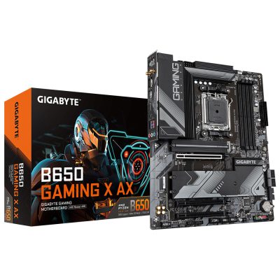 GIGABYTE B650 GAMING X AX Motherboard – Supports AMD Series 9000 CPUs, 8+2+2 Phases Digital VRM, up to 8000MHz DDR5 (OC), 1xPCI