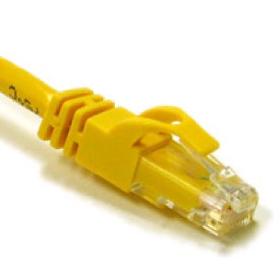 C2G 50ft Cat6 550MHz Snagless Patch Cable Yellow networking cable 15 m