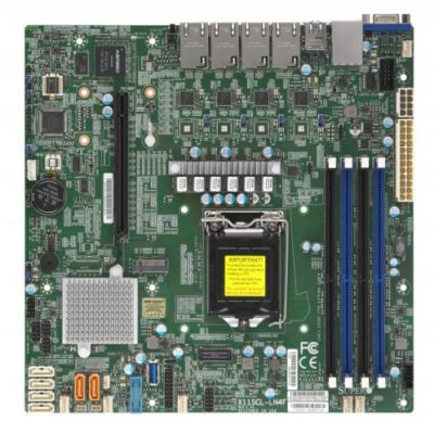 Supermicro X11SCL-LN4F Intel C242 LGA 1151 (Socket H4) micro ATX